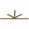 Ekena Millwork Richland Rough Sawn Timber Gable Bracket, Western Red Cedar, 108"W x 45"H x 2"D x 4"F, 10/12 Pitch GBW108X45X0204RIC00RWR - alternate 5